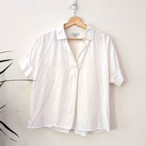 Madewell White Short Sleeve Women's Top
